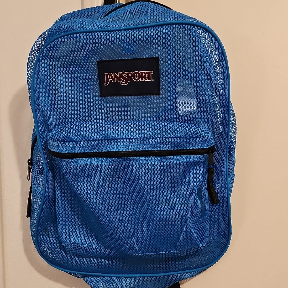 Jansport Vibrant Blue Mesh Backpack